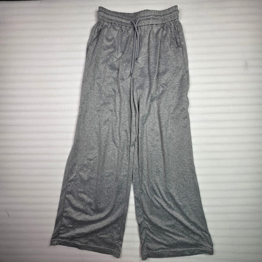 Halara Womens Grey Wide Leg Drawstring Lounge Pants Heathered Grey Small